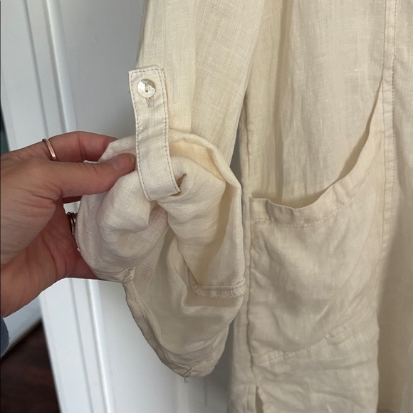 Jones New York Linen Tunic in Cream - Picture 5 of 5